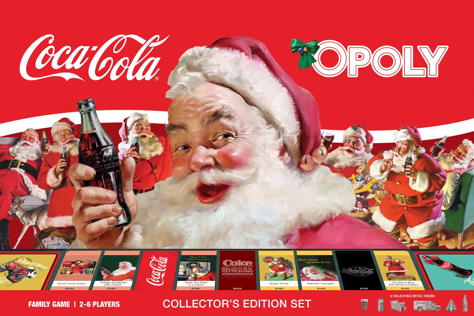 MasterPieces – Coca-Cola Holiday Opoly Family Board Game