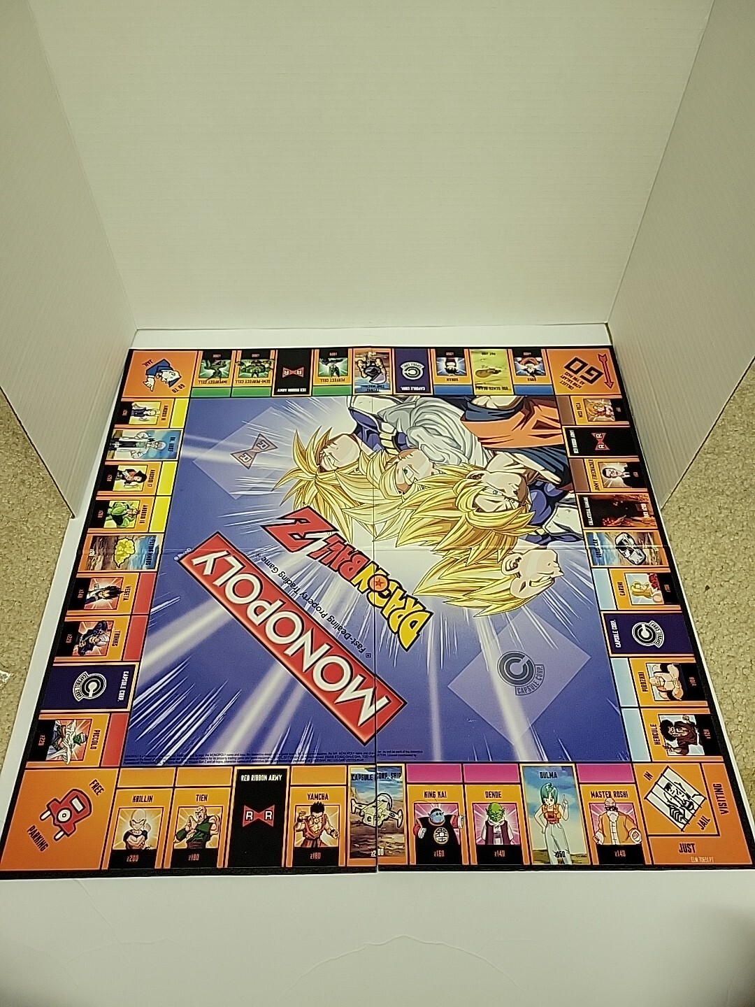 New (open-box) Monopoly DRAGON BALL Z Edition 2017 Board Game Anime Complete