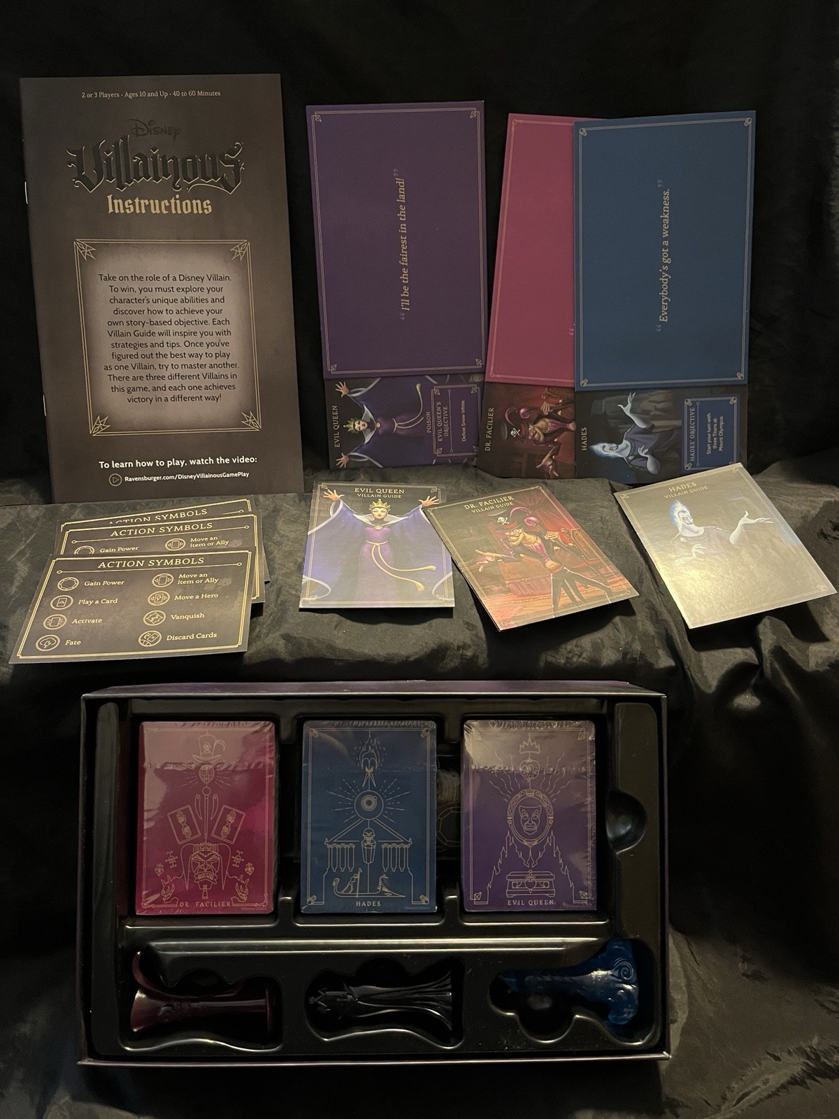 Ravensburger Disney Villainous: Wicked to The Core Board Game Open Box