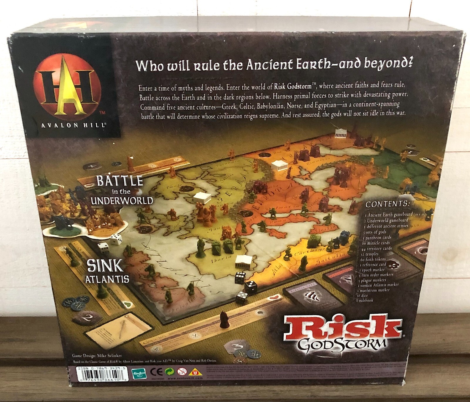 Risk Godstorm Board Game of Earthly Domination by Avalon Hill 2004 COMPLETE