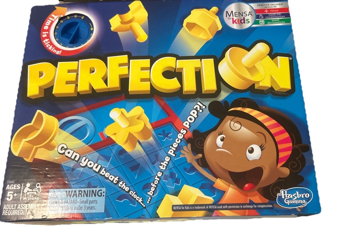 Perfection Board Game Hasbro Gaming for Preschoolers and Kids Ages 5 and Up NEW