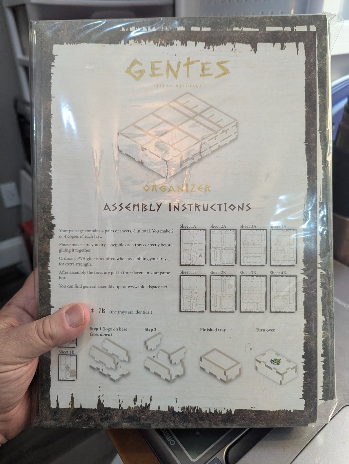 GENTES Deluxified Version Foam Organizer Assembly Required BASE GAME needed