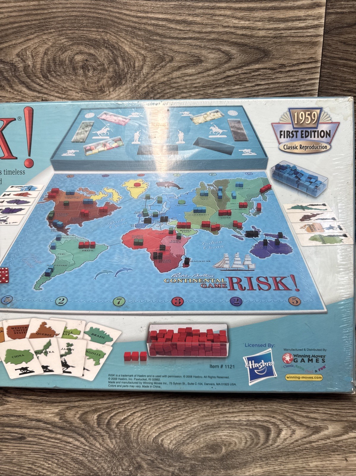 Parker Brothers Continental Game Risk 1959 First Edition Reproduction Sealed