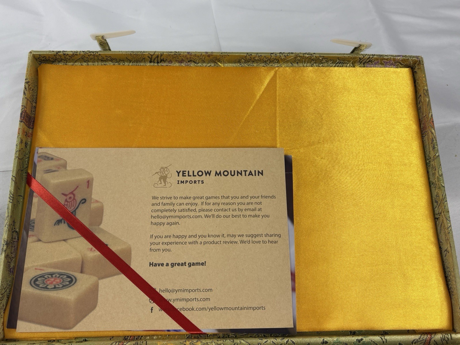 Yellow Mountain Imports Chinese Mahjong Set