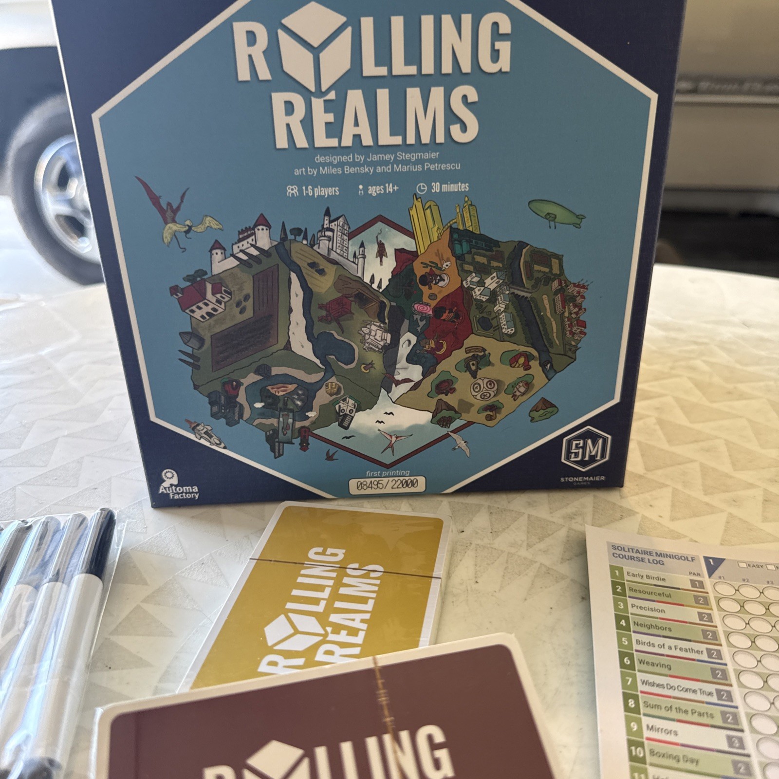 ROLLING REALMS ~ Roll & Write Game by Stonemaker Games ~ KICKSTARTER