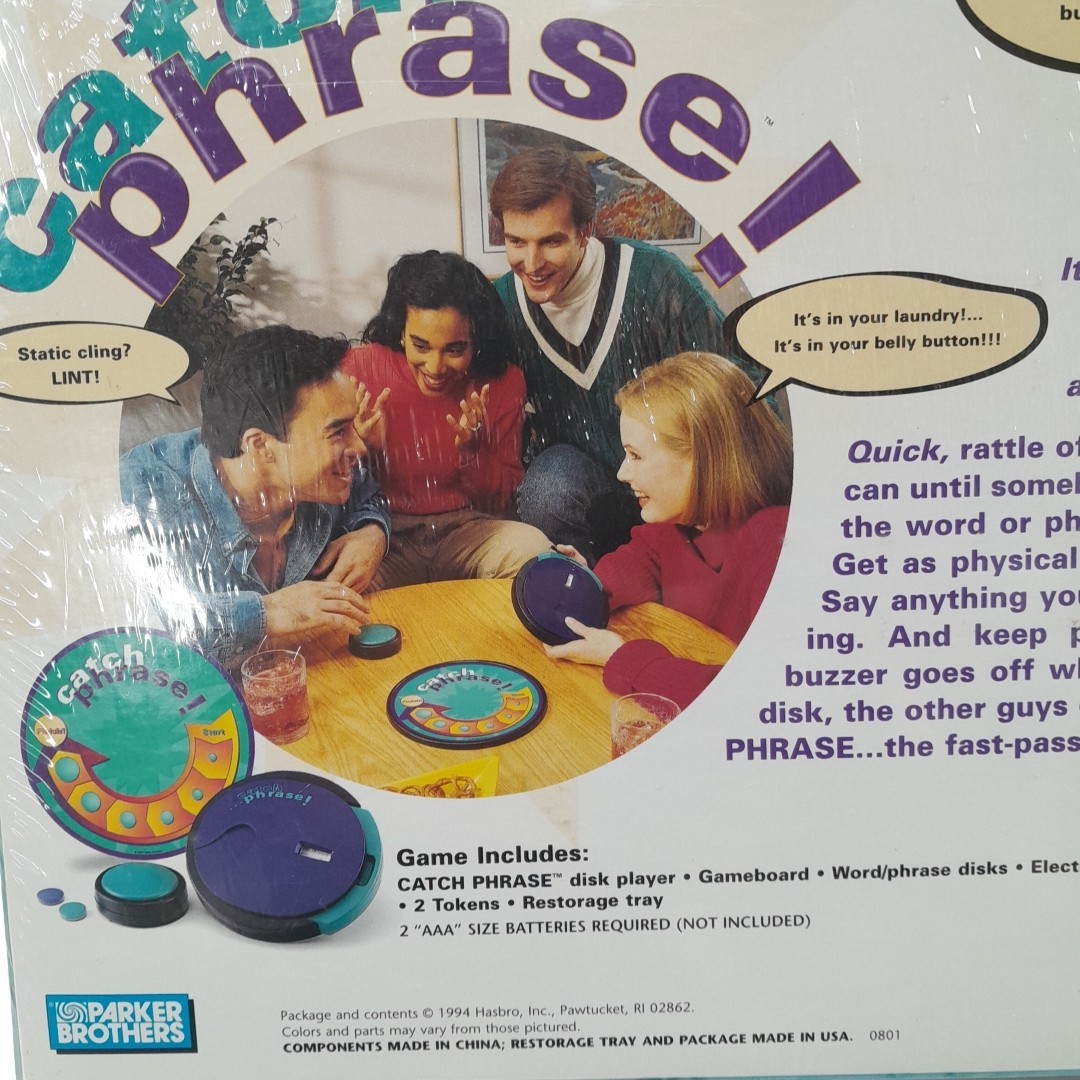 Catch Phrase Party Board Game Vintage 1994 Parker Brothers New Sealed