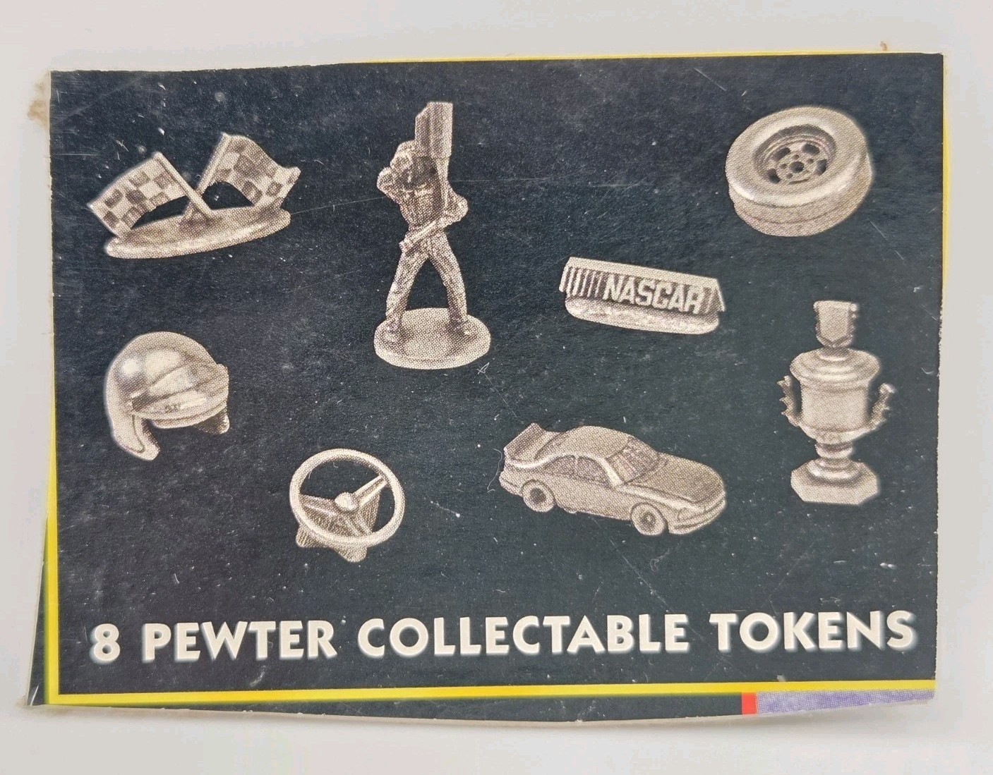 8 Pewter Tokens From NASCAR Monopoly Game 1997 Official Collector’s Edition
