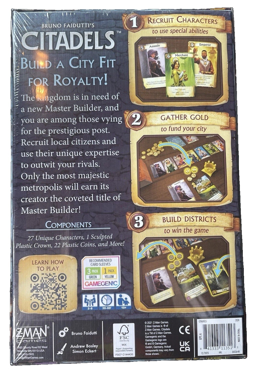 Citadels Board Game by Z-Man Games