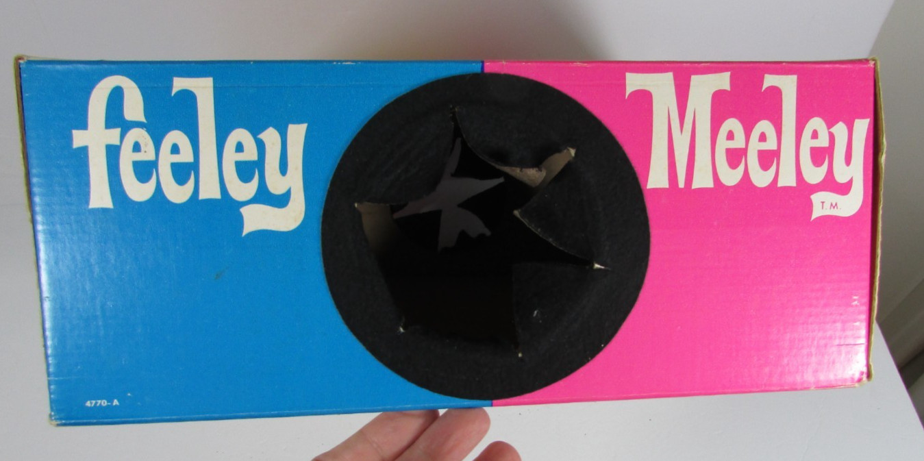 Vintage Feeley Meeley Board Game Milton Bradley 1967 Grab Box Incomplete