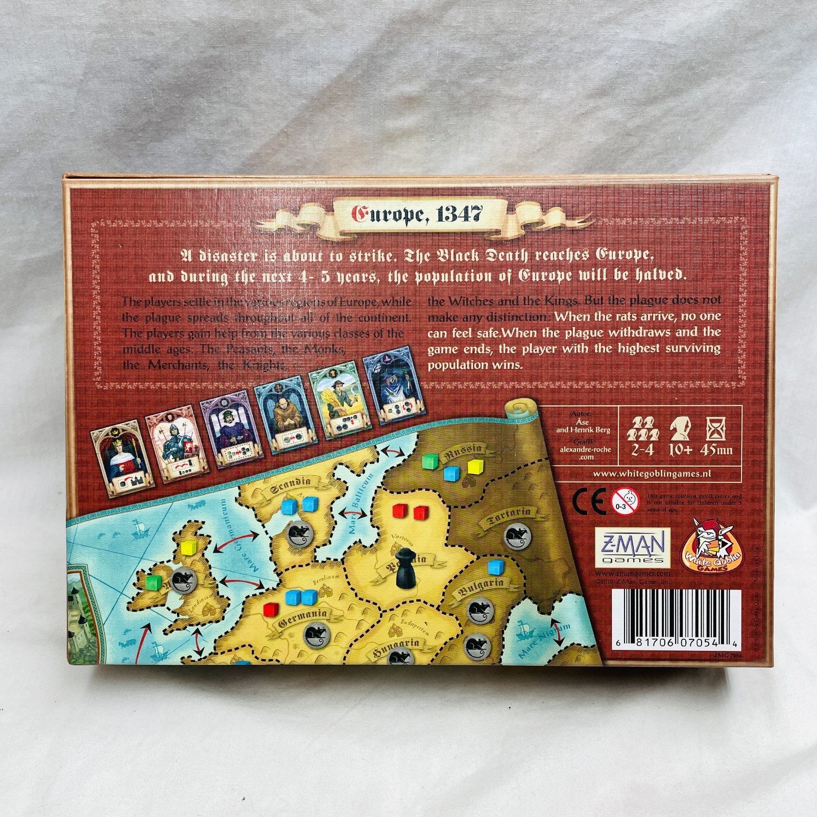 Rattus Board Game +Pied Piper Expansion Z-Man Games 2010 NM/NM