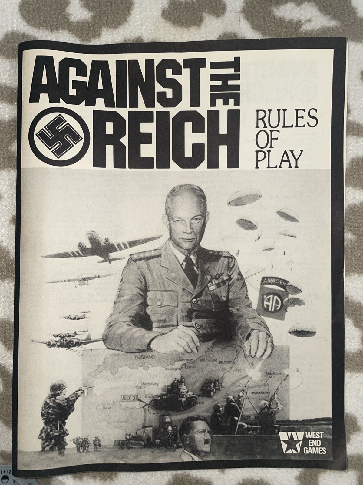West End Games. 1986. Against The Reich. Invasion To The Rhine. VGC.
