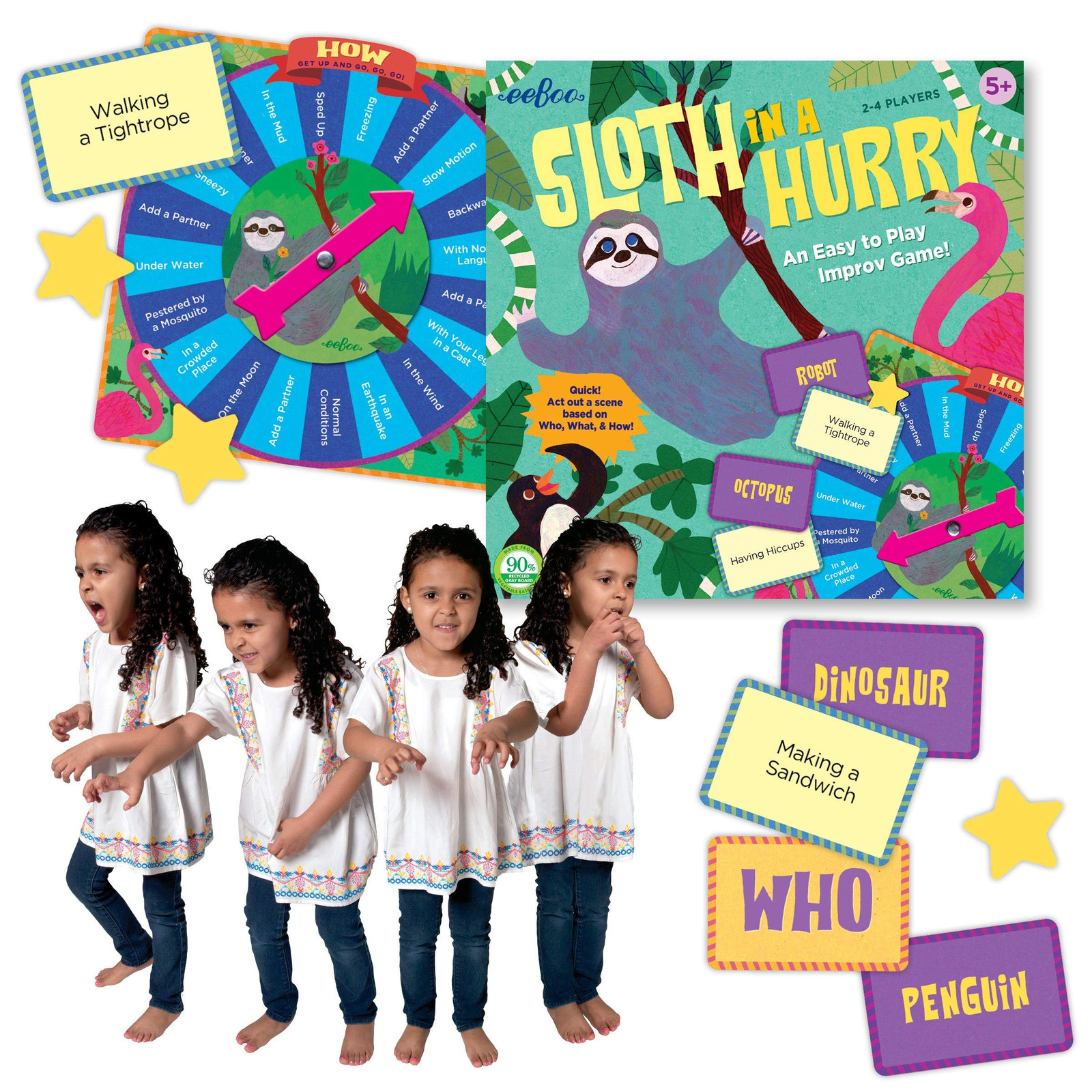 Sloth in a Hurry Improv Game for Kids Quick Action Fun Ages 5 and Up