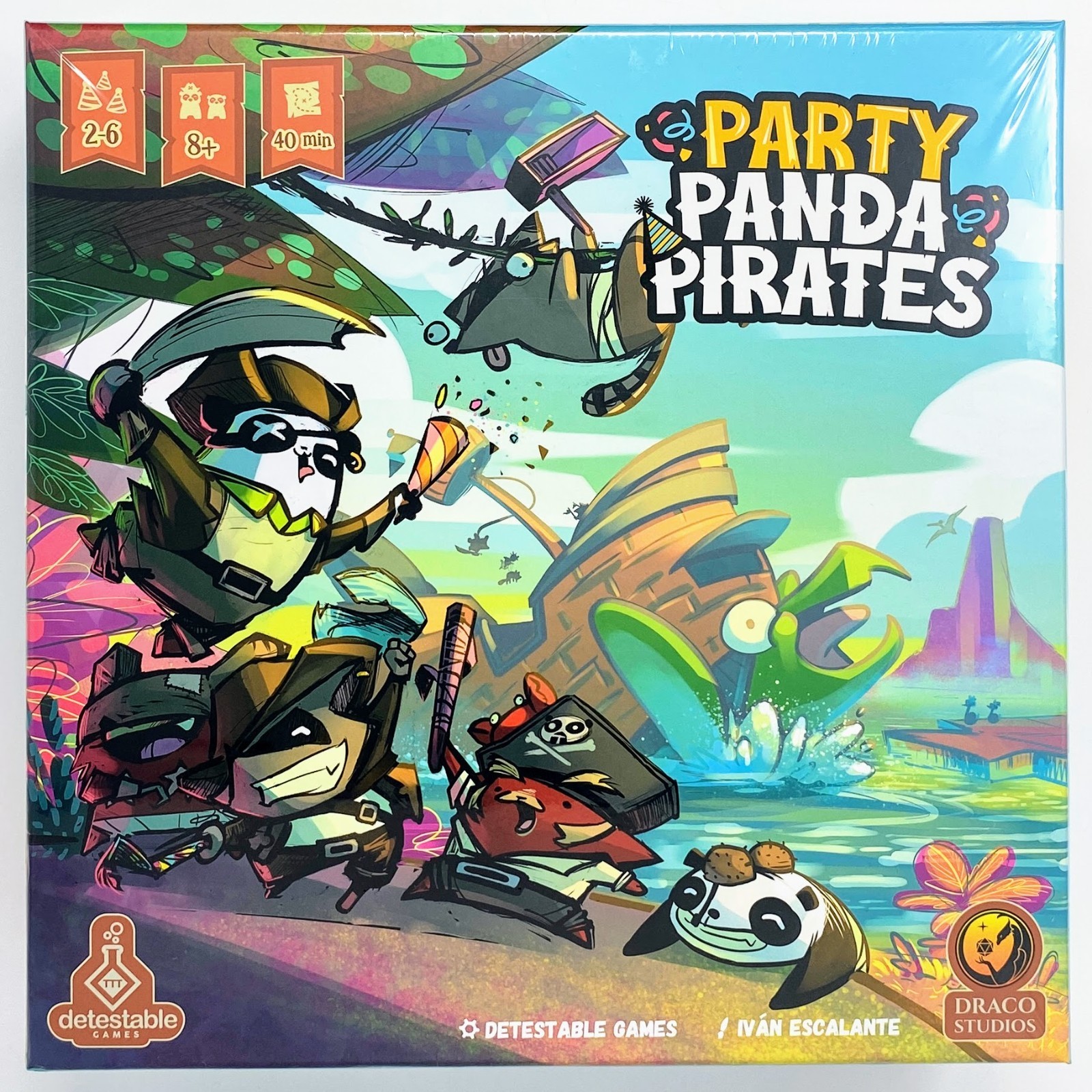Draco Studios Party Panda Pirates Deluxe Edition & Avian Trilogy NEW SEALED