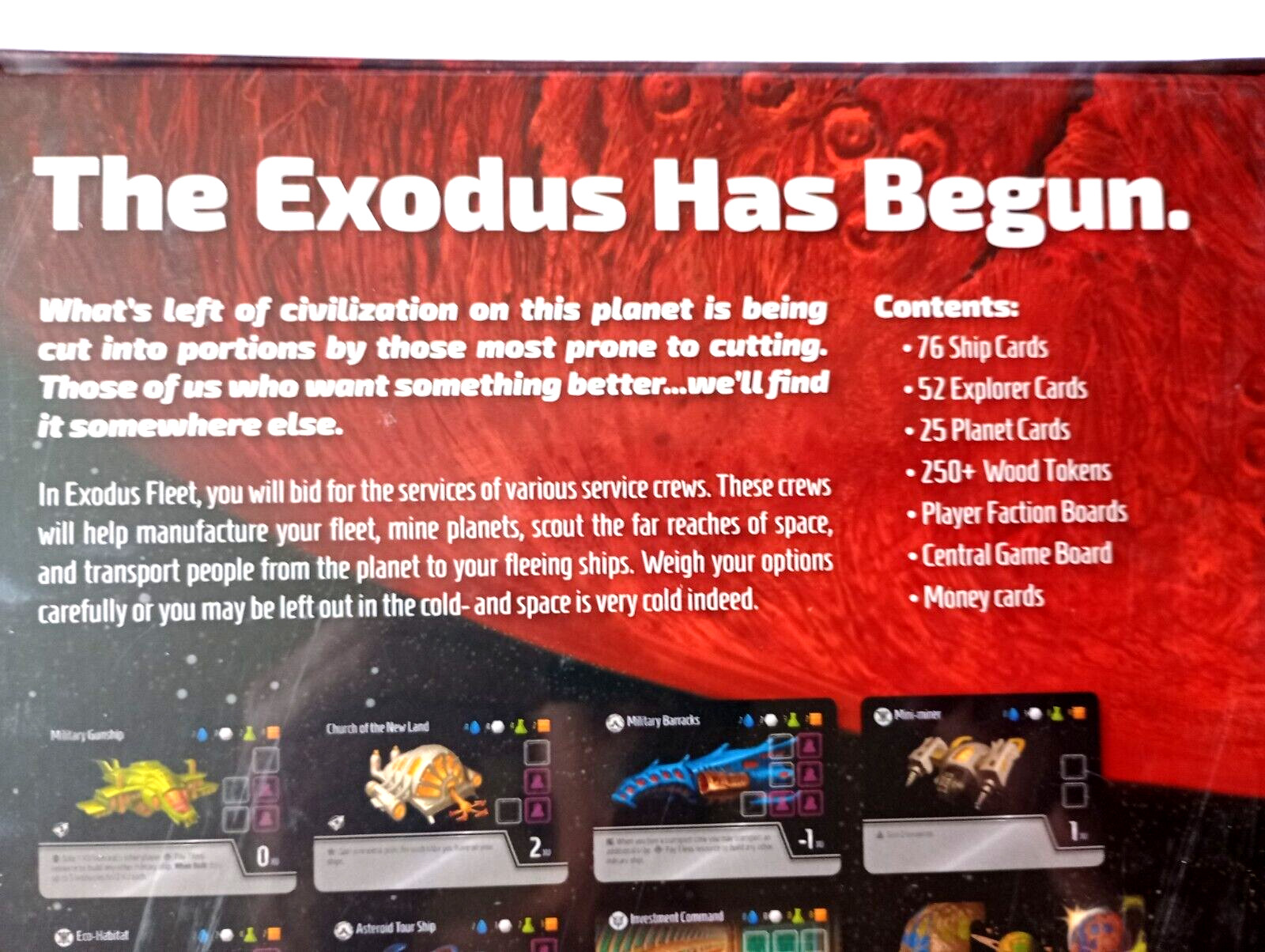 Tasty Mistral Games Exodus Fleet Space Game New in Shrink