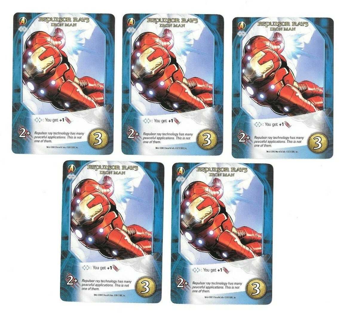 MARVEL LEGENDARY 14-CARD HERO DECK IRON MAN BASE GAME UPPER DECK 2012