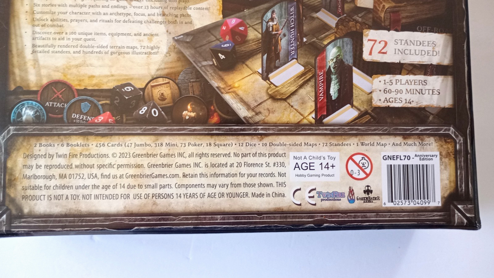 Greenbrier Games Folklore: The Affliction (Anniversary Edition) Board Game New