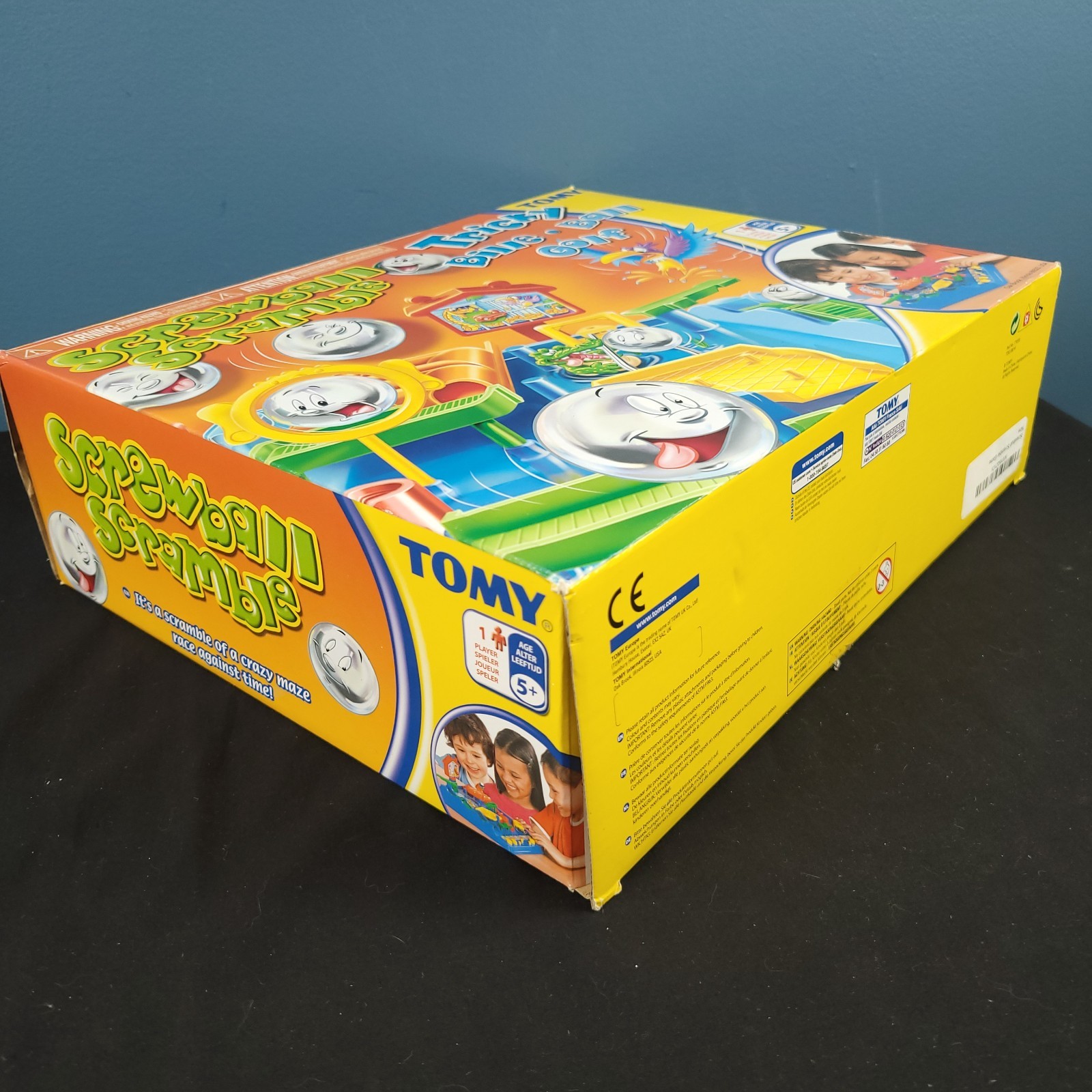 TOMY Screwball Scramble/Tricky Bille Classic Retro Action Board Game OPEN BOX