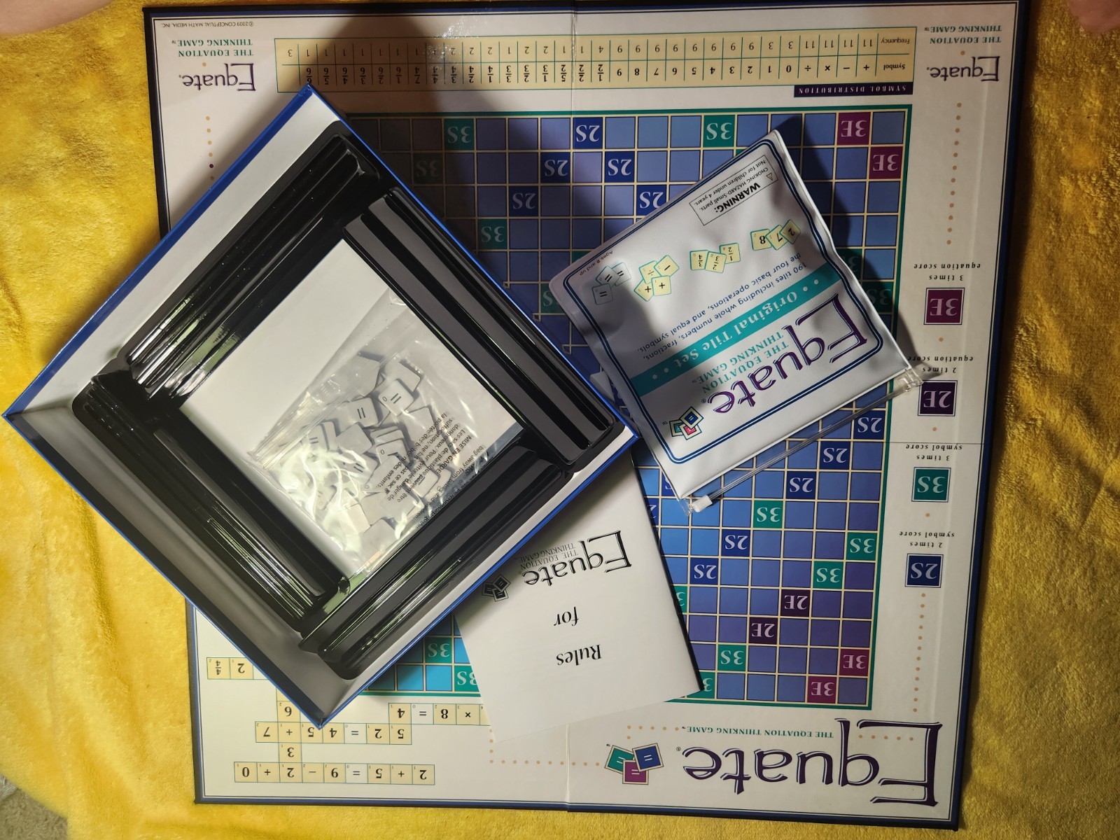 Equate Math Board Game COMPLETE 1996 Educational Numbers Equations