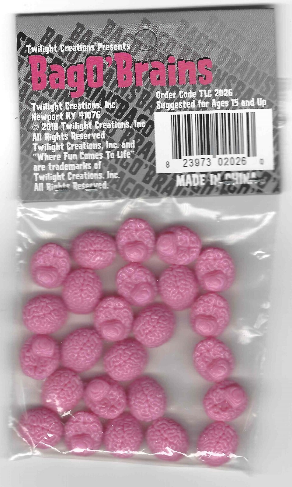 2 Bag O’ Brains 50 Small Plastic Brain Markers Zombie Dice Zombies!!! TLC 2026