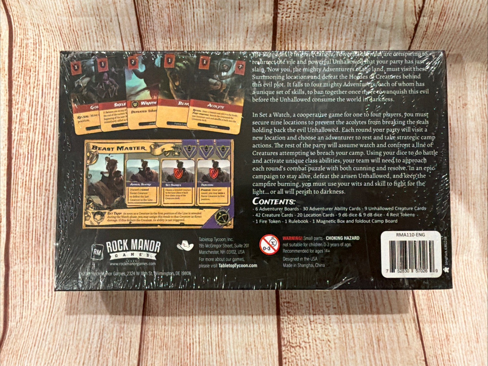 NEW Set A Watch Board Game (Rock Manor Games, 2019) SEALED Todd Walsh
