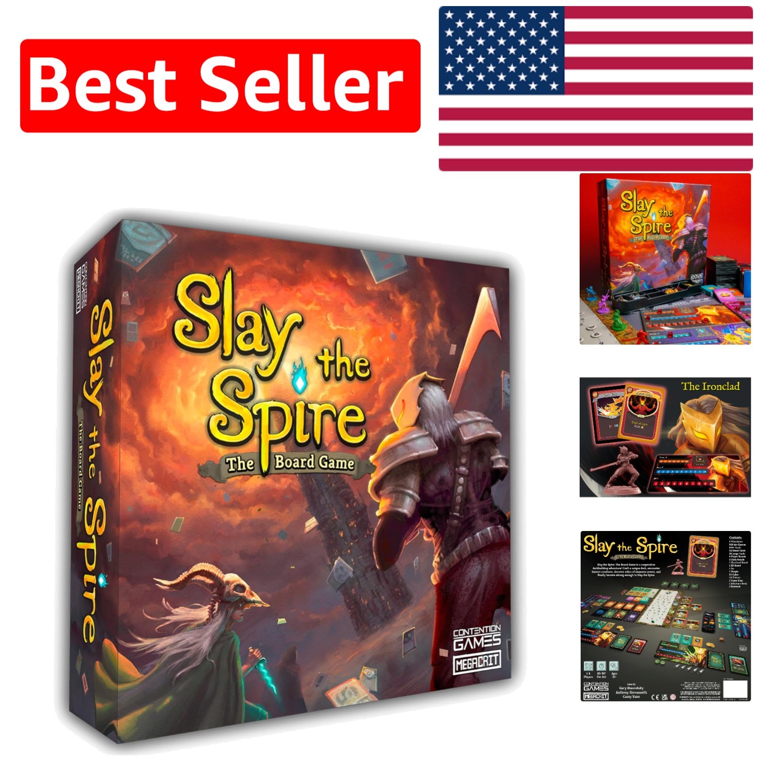 Slay The Spire: Fantasy Cooperative Board Game for 1-4 Players – 45 Min Play