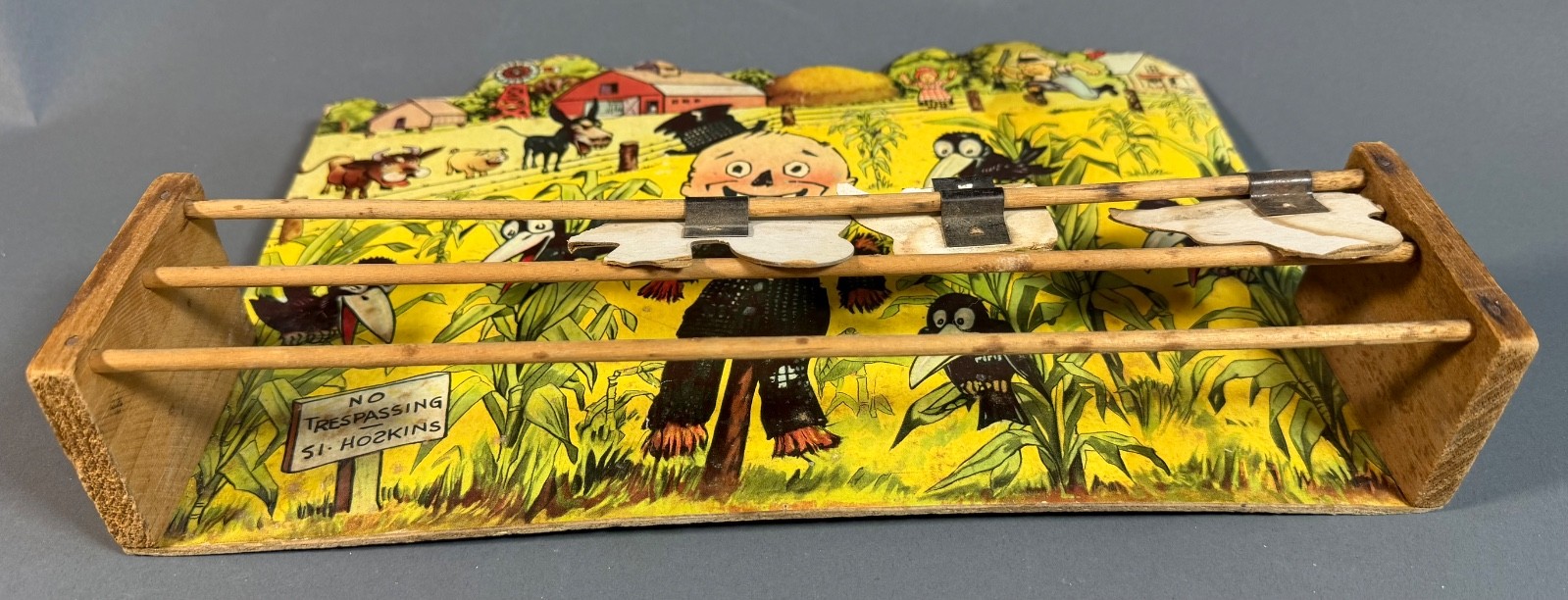 Crows in the Corn cork shooting game Parker Brothers 1930 Incomplete