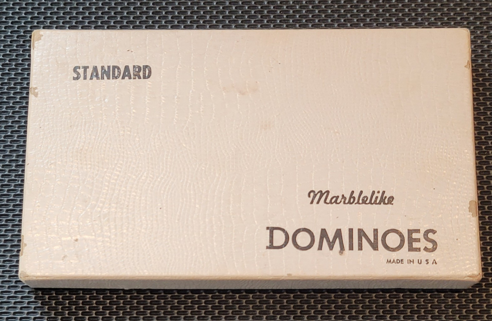Standard Marblelike Dominoes 616 Ivory PureMCO MFG Instructions Made Waco Texas