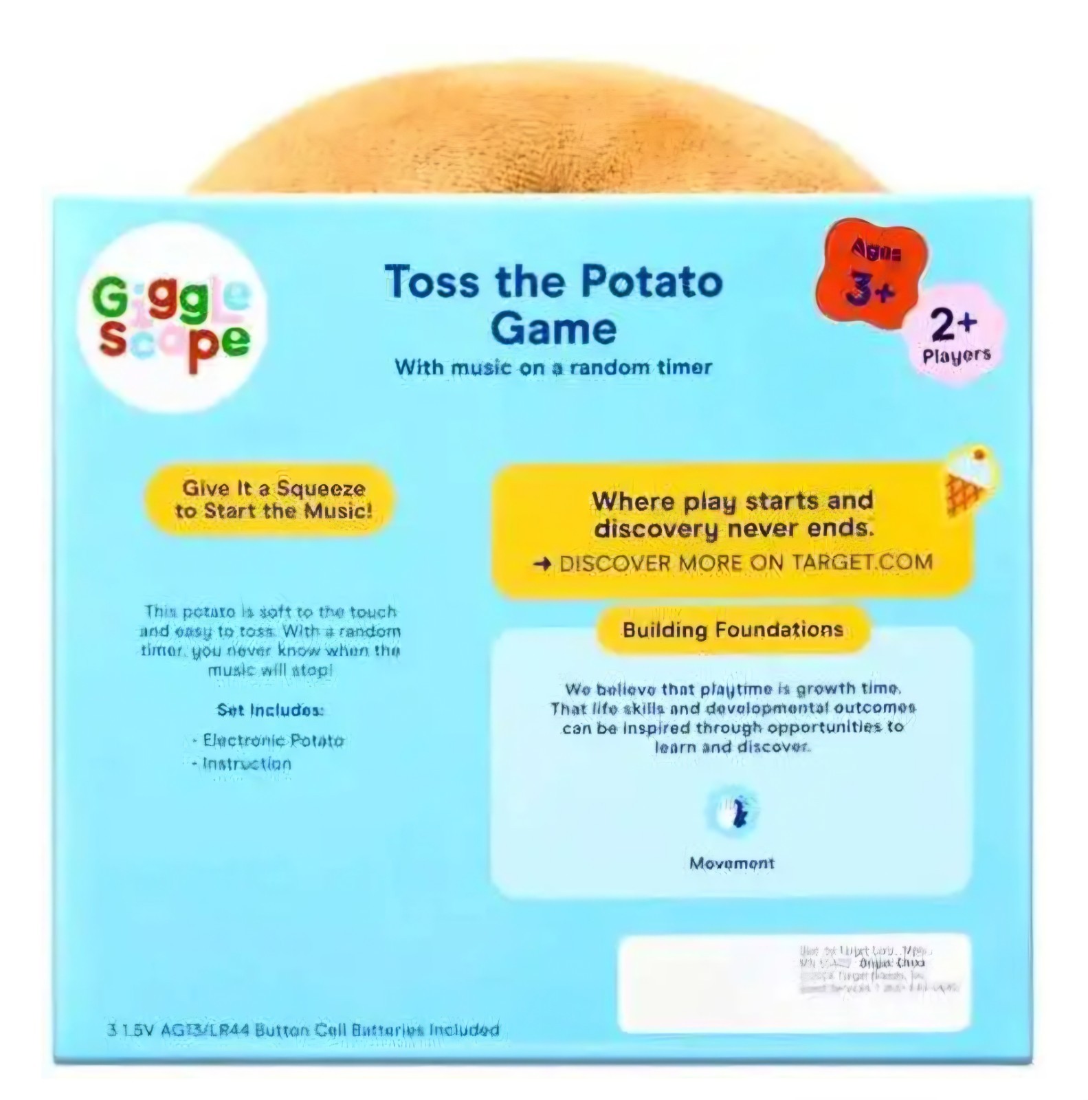 GiggleScape Toss the Potato Game: You Never Know When the Music Stop BRAND NEW