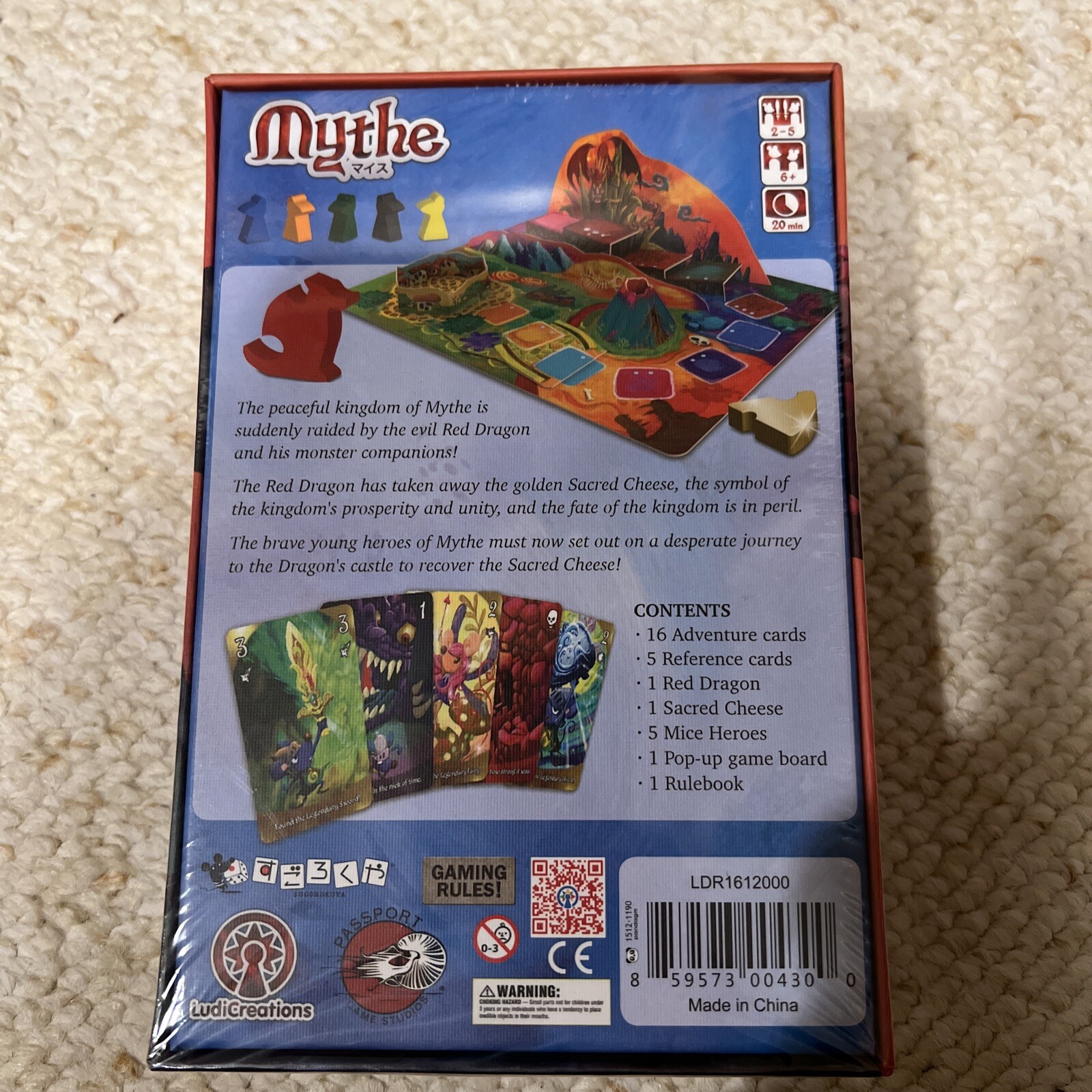 Mythe Board Card Game Ludi Creations Passport Games Studios Koji Malta Sealed