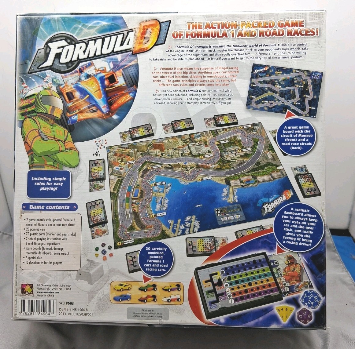 Formula D Board Game – Complete Light Play Pre-owned Good Condition