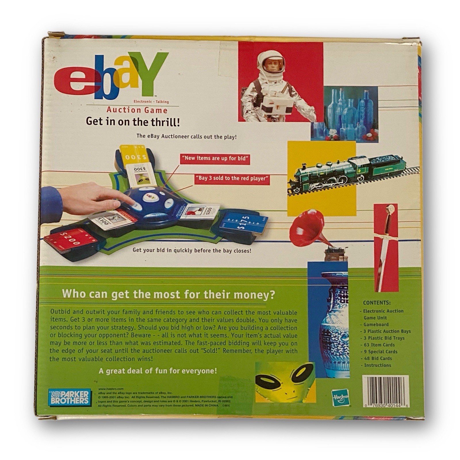Hasbro eBay Auction Game 40144 Vintage 2001 Electronic Talking Board Game