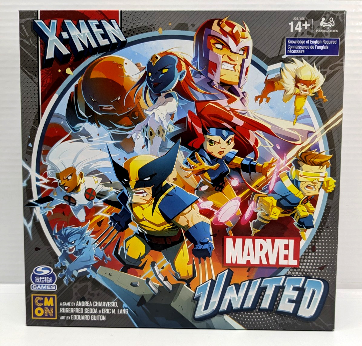 Marvel United X-Men Board Game Spin Master NEW OPEN BOX Complete 2021 CMON