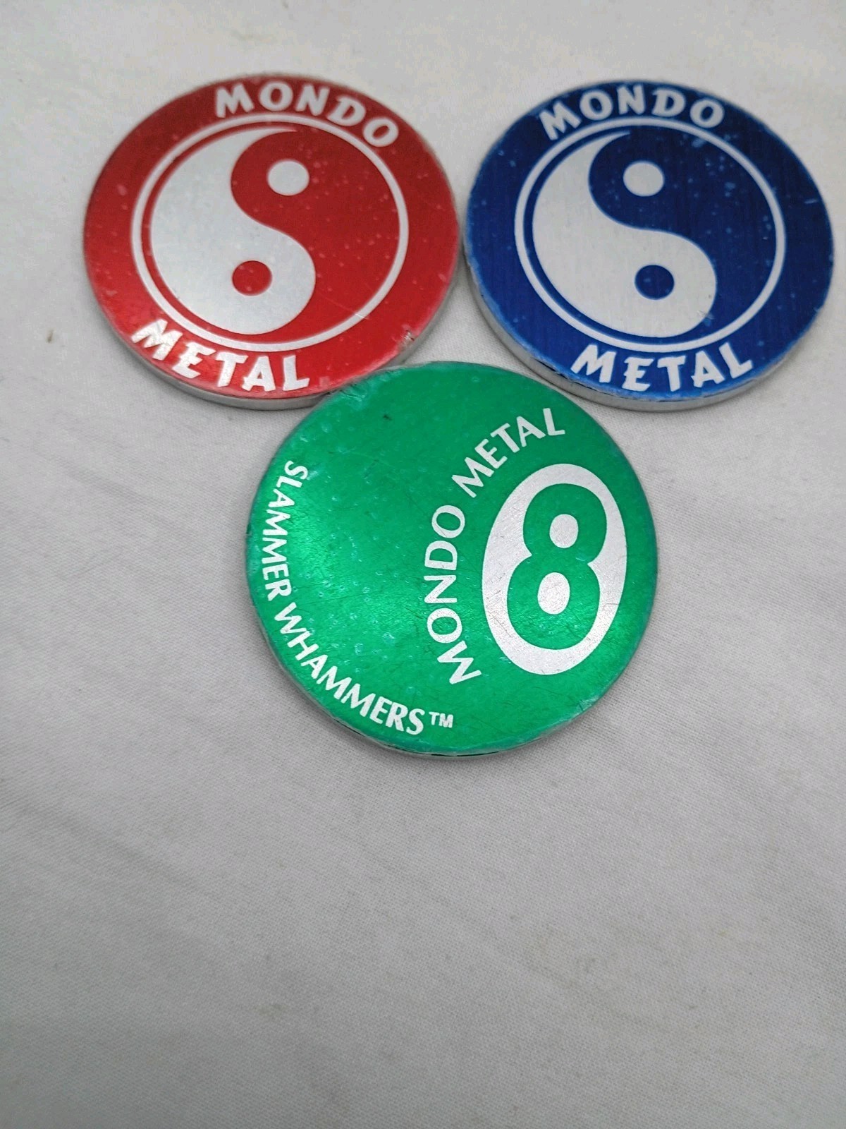 Lot of 3 1994 POGS Slammer Whammers MONDO METAL Imperial