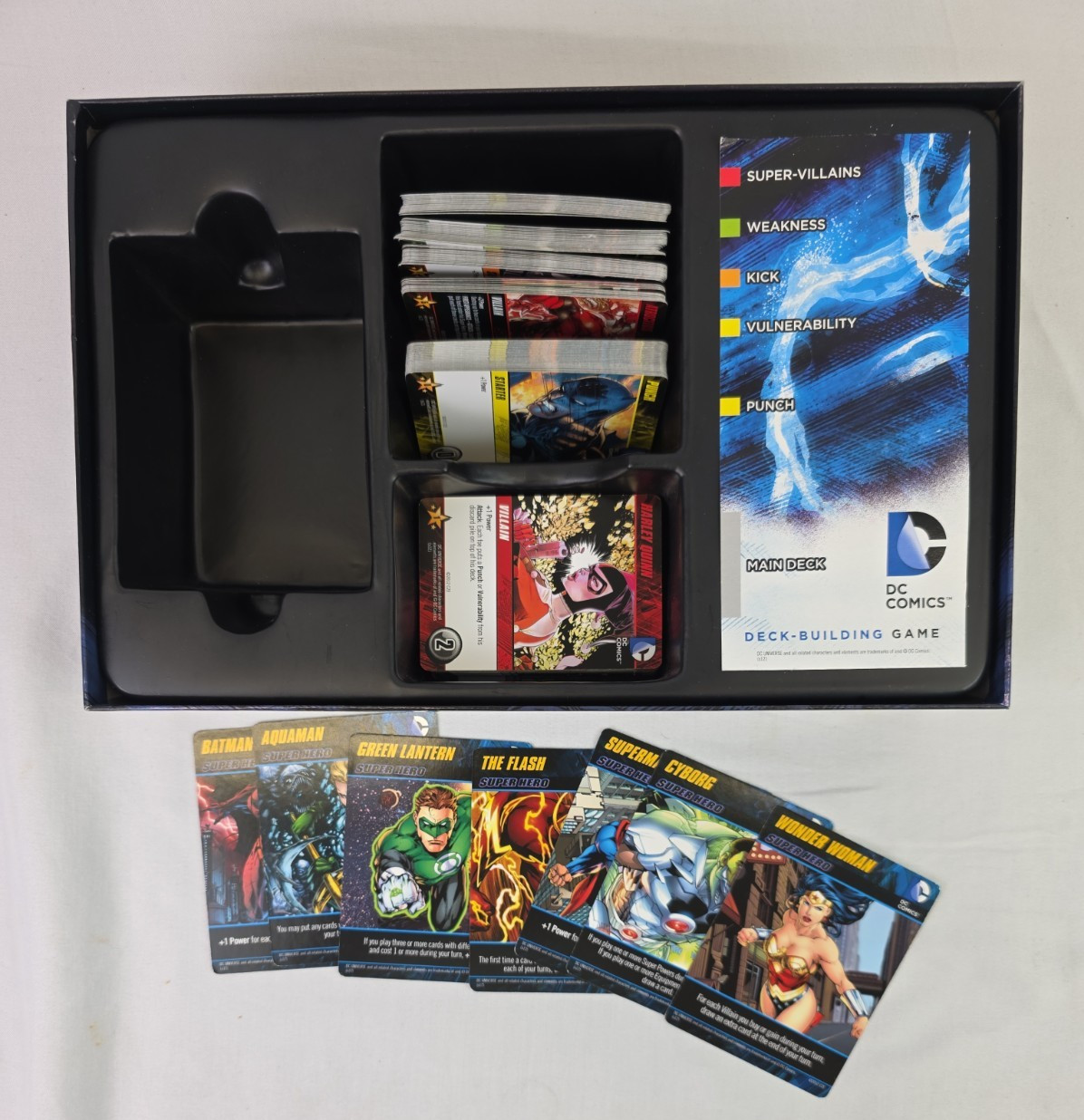 DC Comics Deck Building Game Cryptozoic Entertainment Complete 2012 Cards