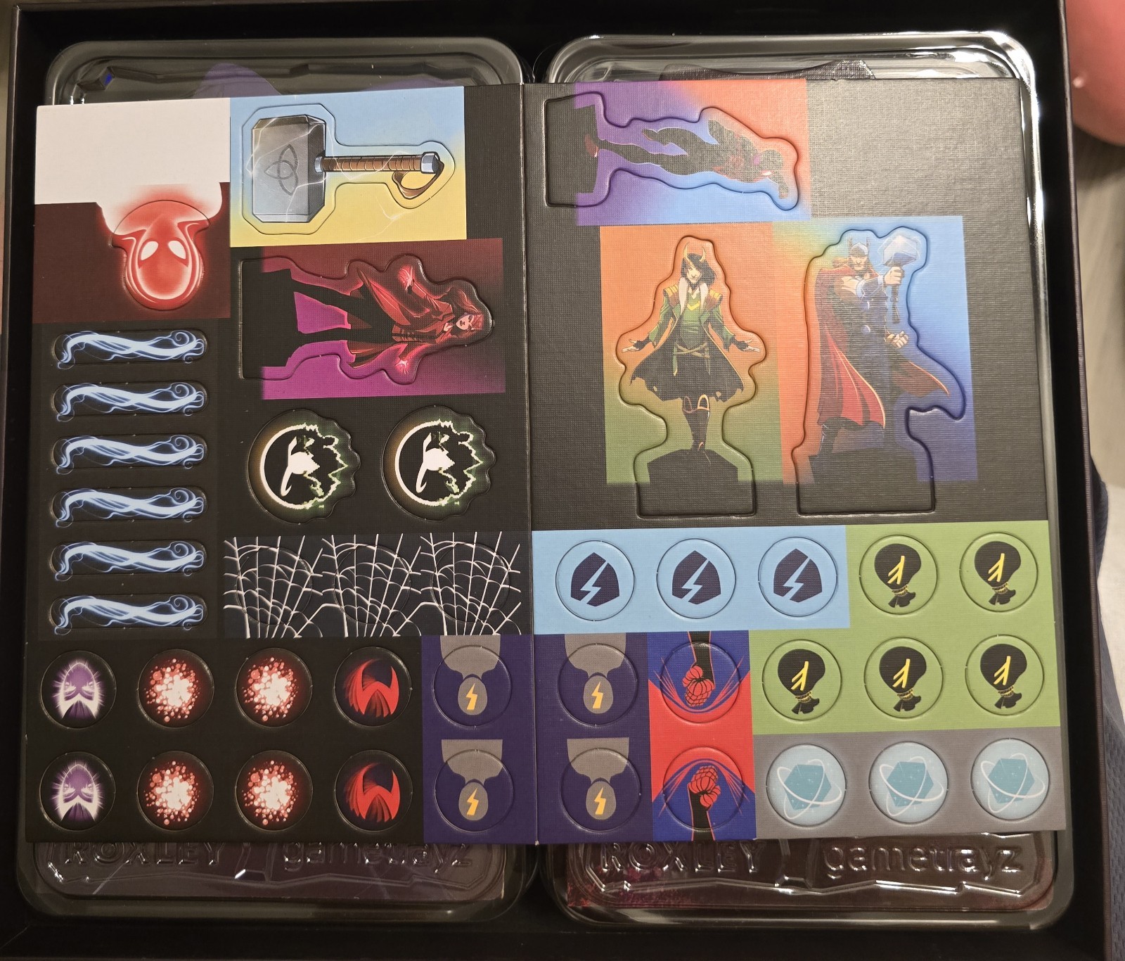 Roxley Marvel Dice Throne Board Game Thor Loki Scarlet Witch Spider-Man Openbox