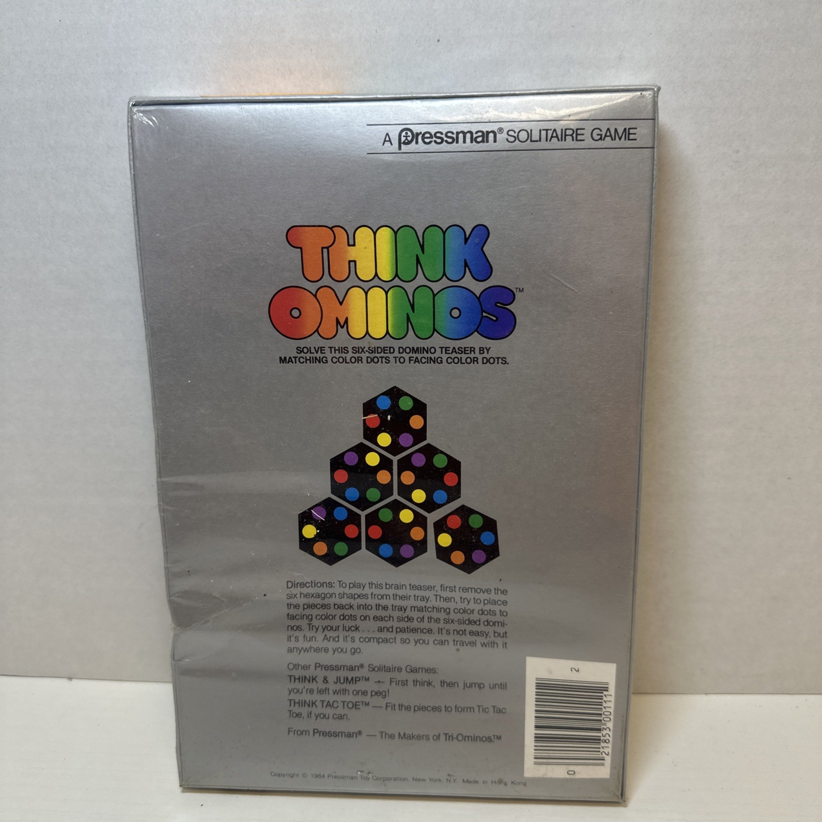 Think Ominos Vintage 1984 Solitaire Tile By Croner Games COMPLETE IN BOX Sealed