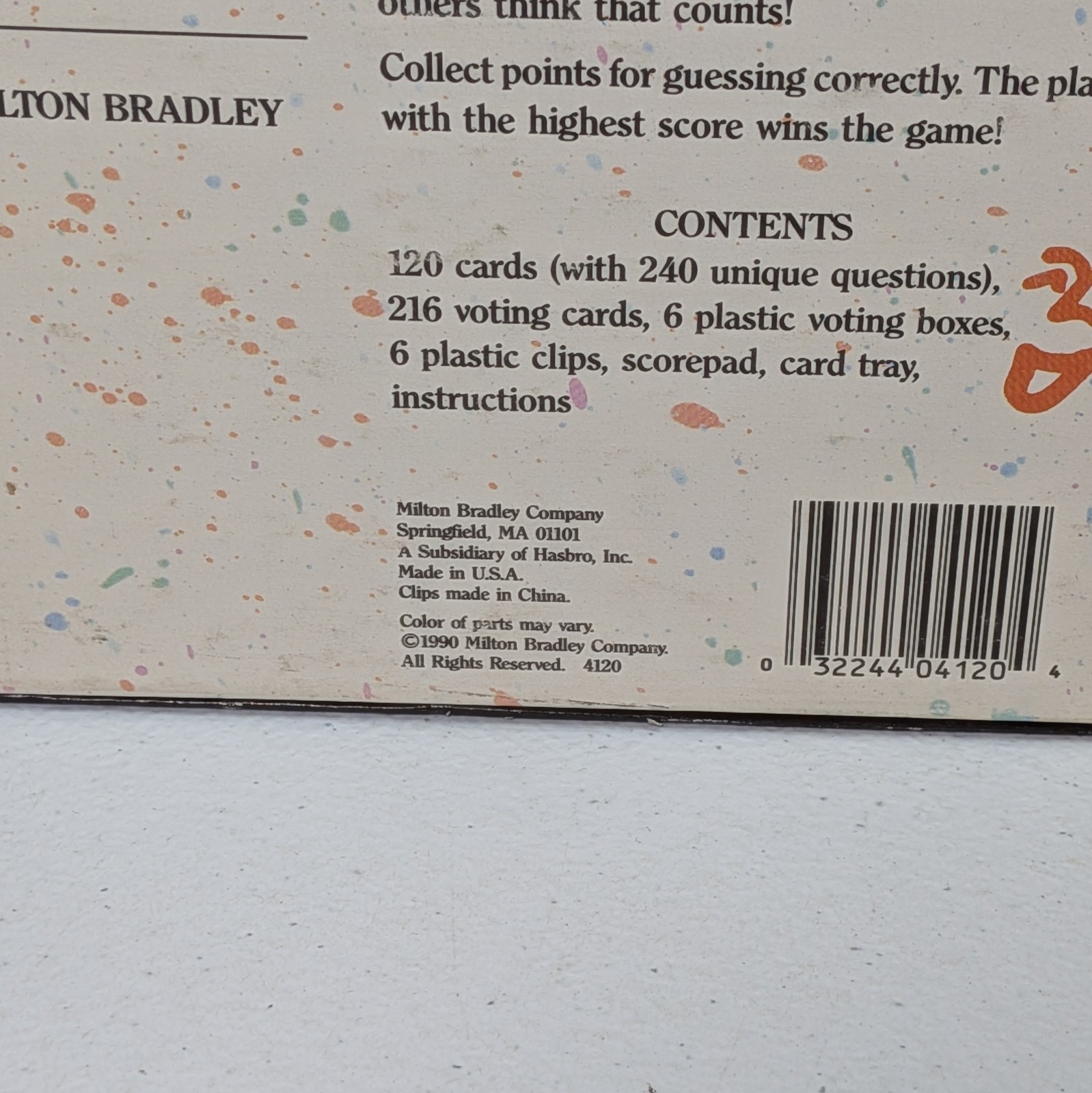 True Colors Board Game Vintage 1990 Milton Bradley 100% Complete