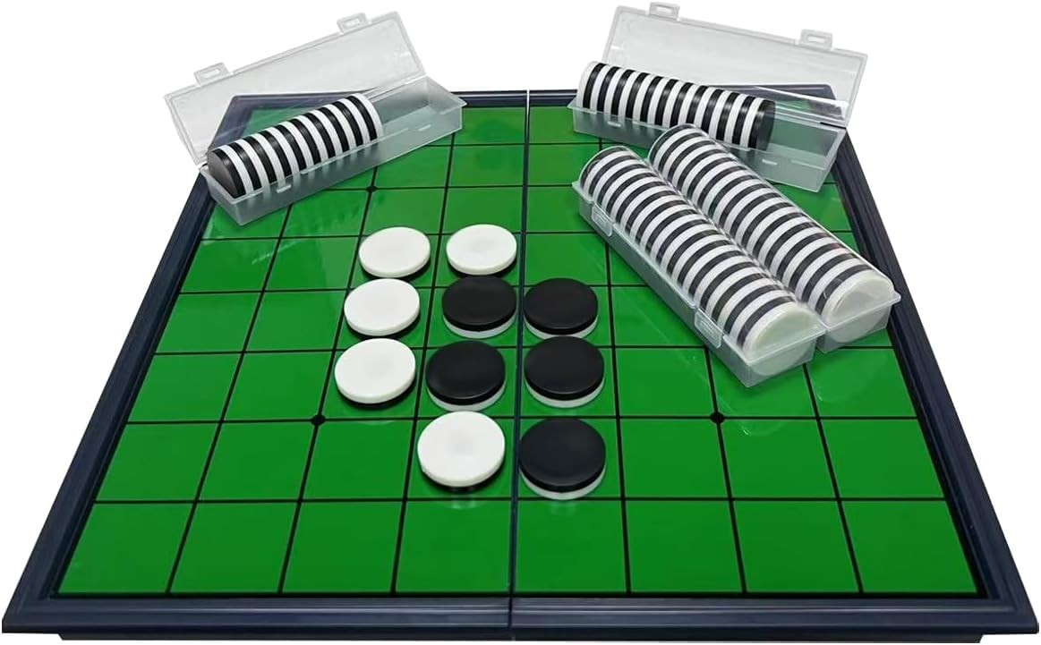 Reversi Board Game 2 Player Magnetic Folding Classic Strategy Family Travel Brai