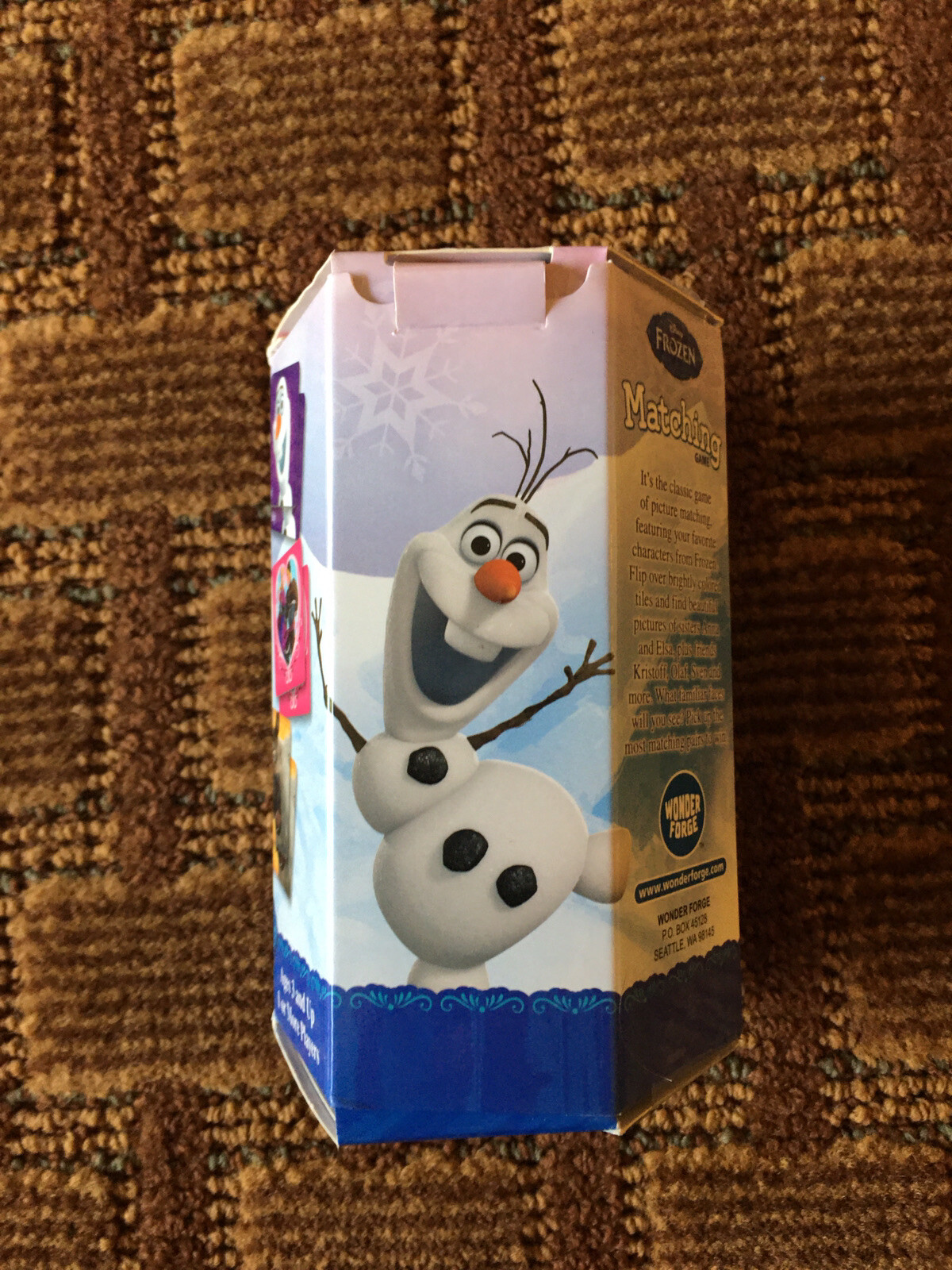 Disney Frozen Matching Game 36 Picture Tiles Anna, Elsa, Kristoff, Olaf, & More