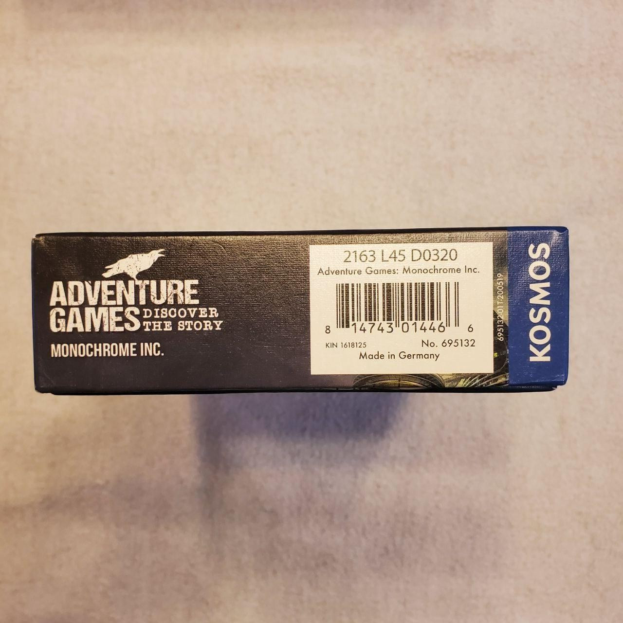 Adventure Games Monochrome Inc Board Game Kosmos 1-4 Players 16+ Coop Story