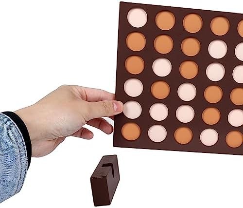 Wooden 4 in a Row Game, Classic Strategy Game for Kids and Adults, Connect The 4