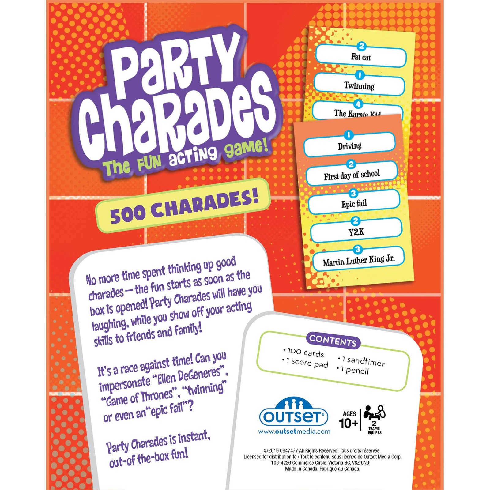 Media- Party Charades Game – Family-Friendly Fun with 500 Charades Cards and …
