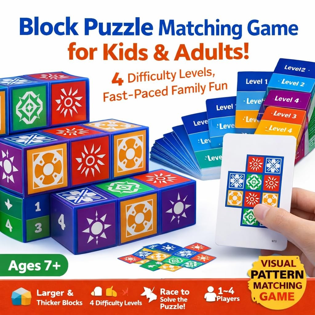 Puzzle Matching Block Game Visual Recognition Family Board Game Problem Solving