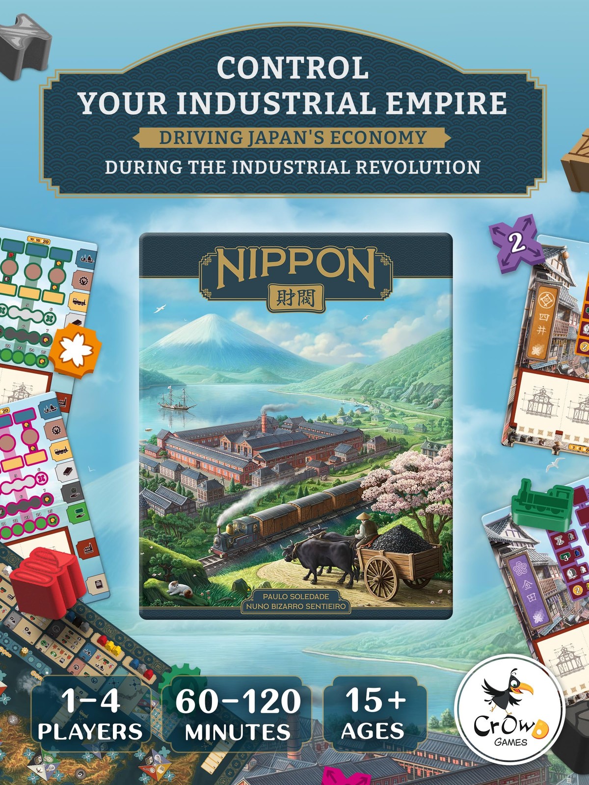 Crowd Games Crowd Zaibatsu Emperors 1-4 15 And Up 60-120 Min Euro Meiji Era