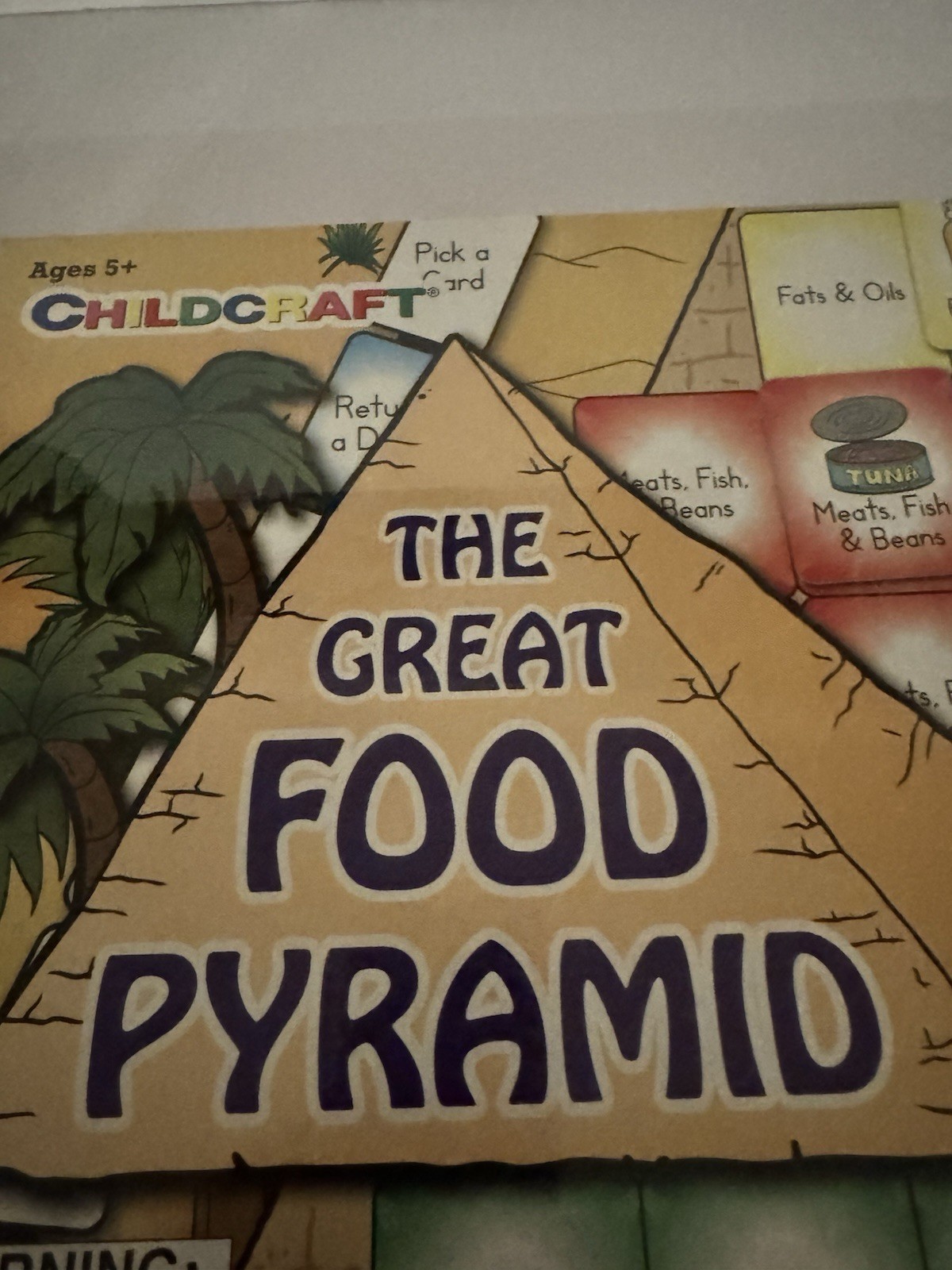 The Great Food Pyramid Game By Childcraft. Teaches Children Healthy Eating. New