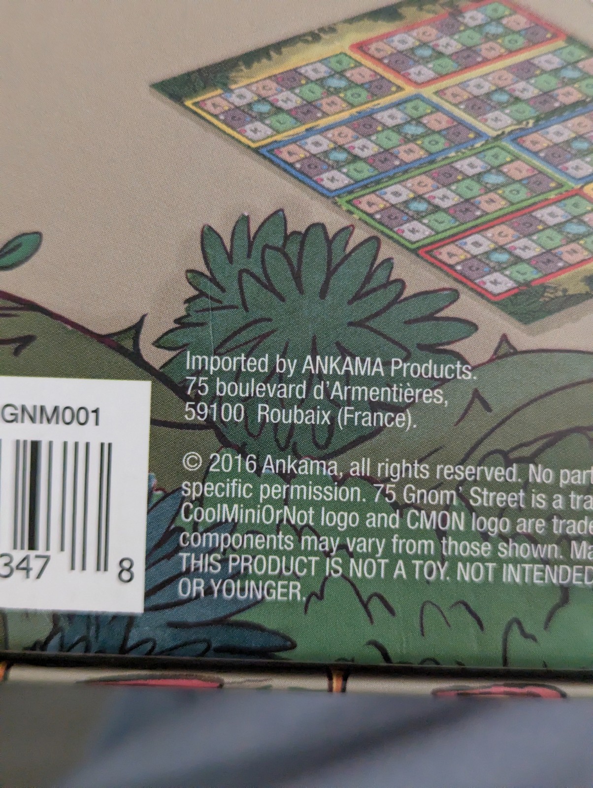 75 GNOM’ STREET Board Game 100% COMPLETE 2016 Area Control Game GNOME