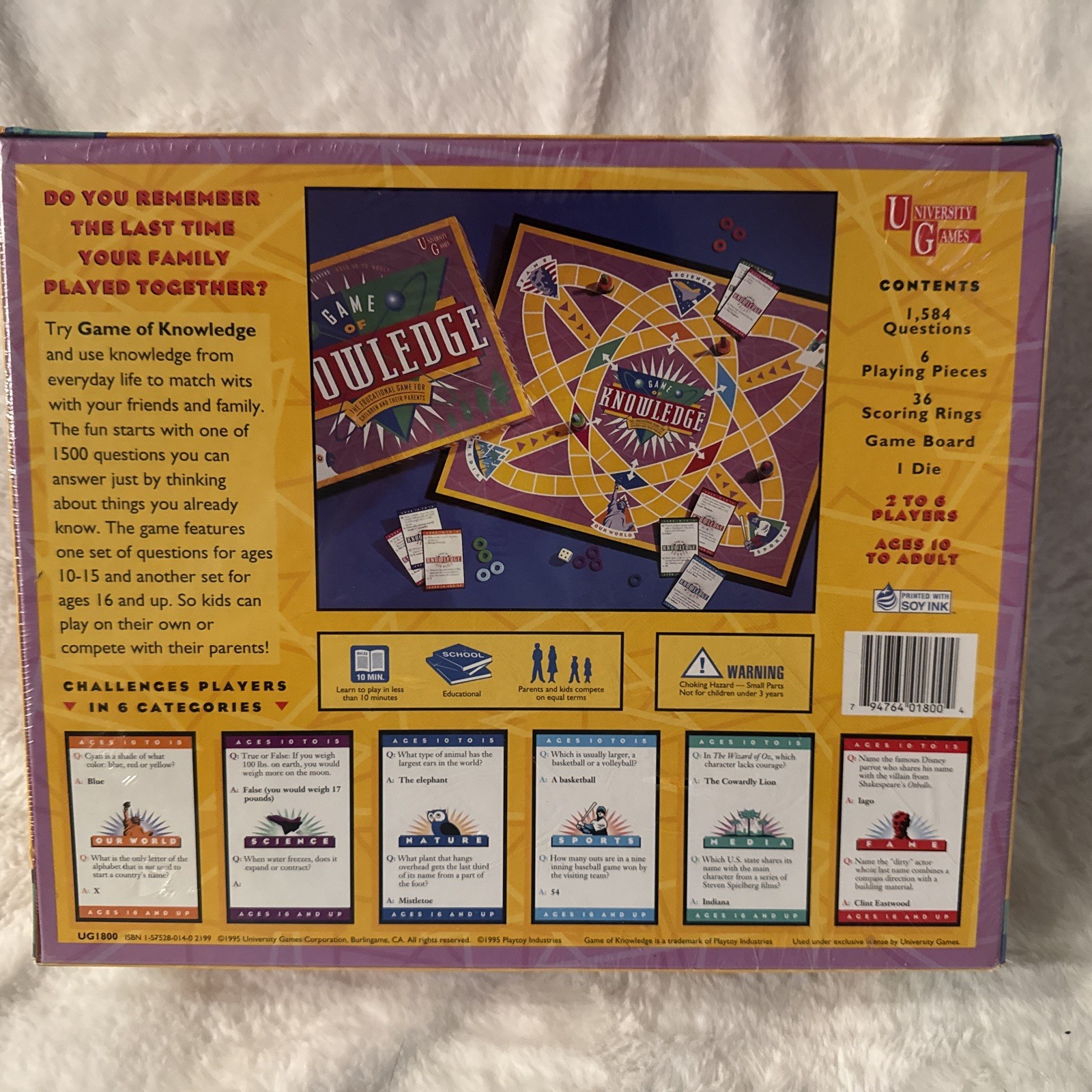 Game of Knowledge Board Game University Games BrandNew Sealed