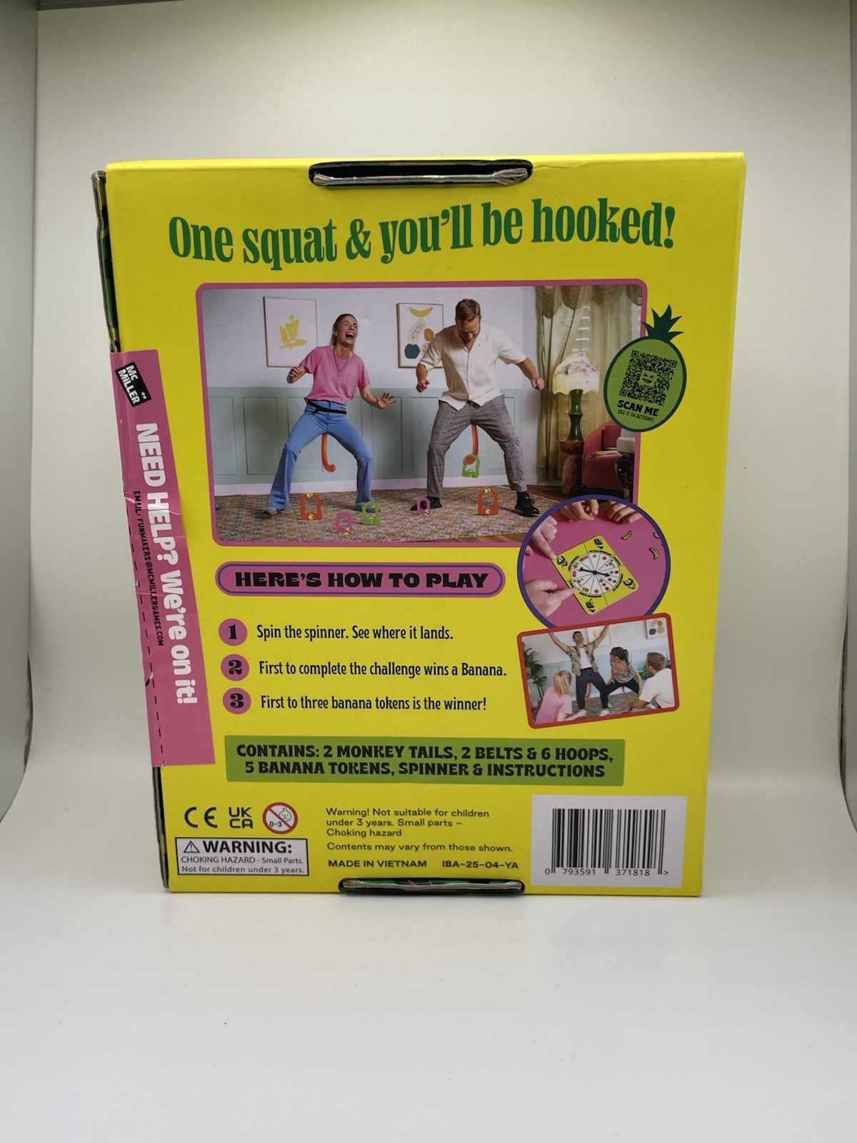 It’s Bananas! The Monkey Tail Game Age 6+ Kids Party Sealed