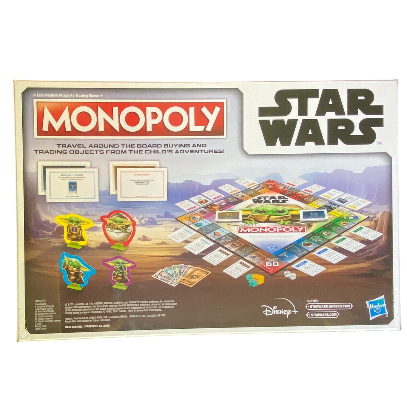 Star Wars The Child Mandalorian Grogu Monopoly Board Game Family Kids Teens