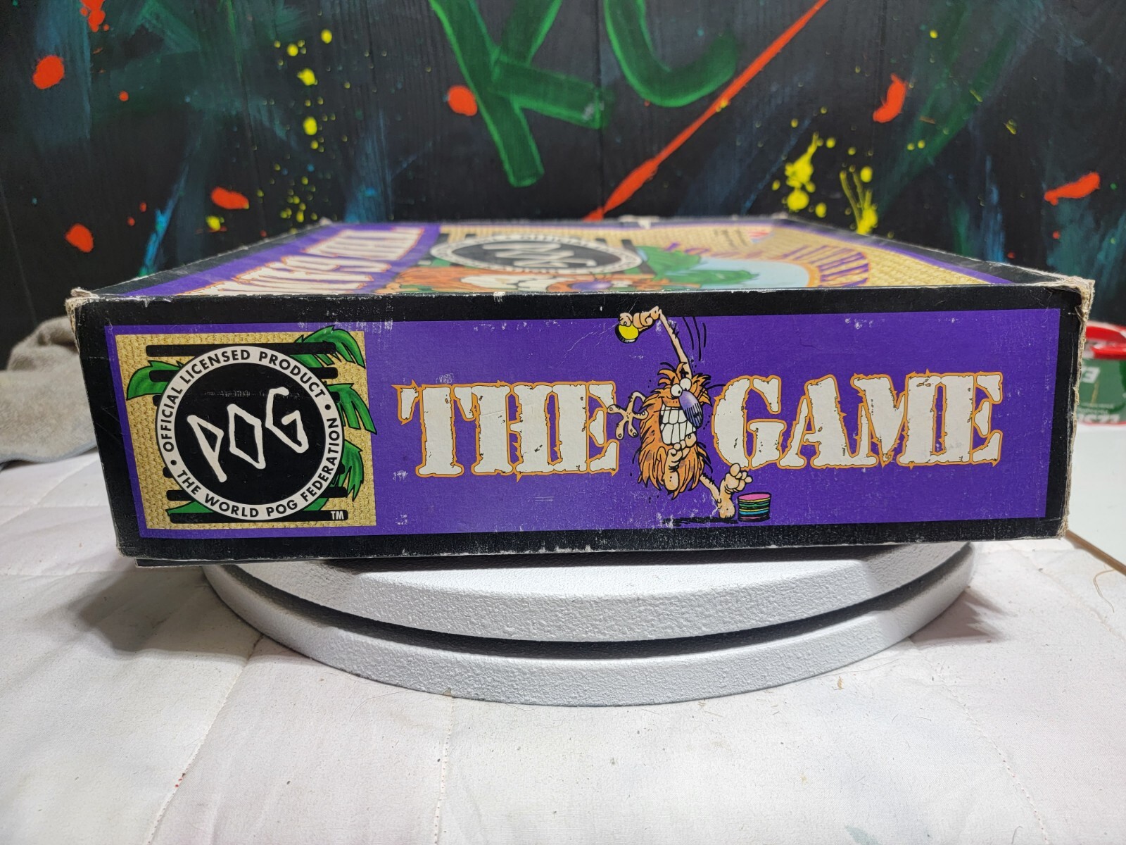 94 Pog the Game “World Pog Federation” VTG Milton Bradley 205 POG 4 Metal SLMRS